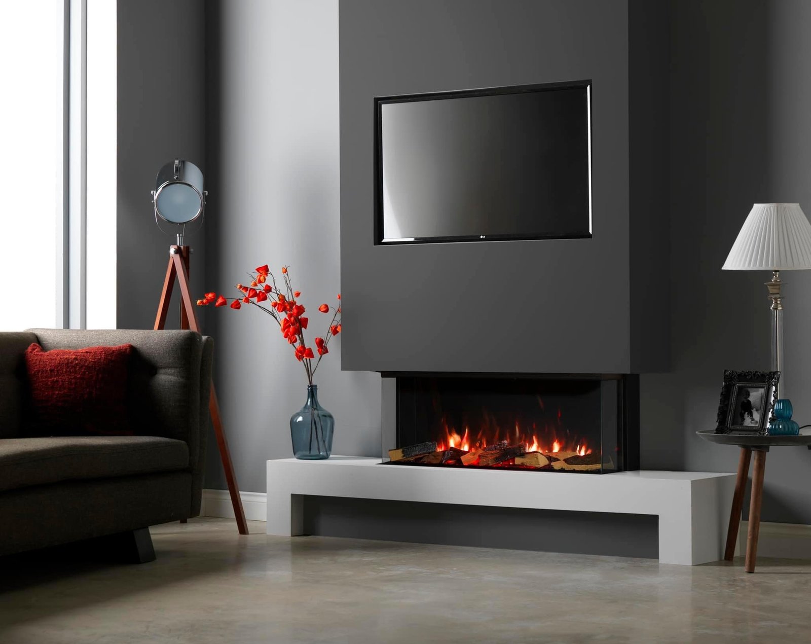 Media wall fire installation