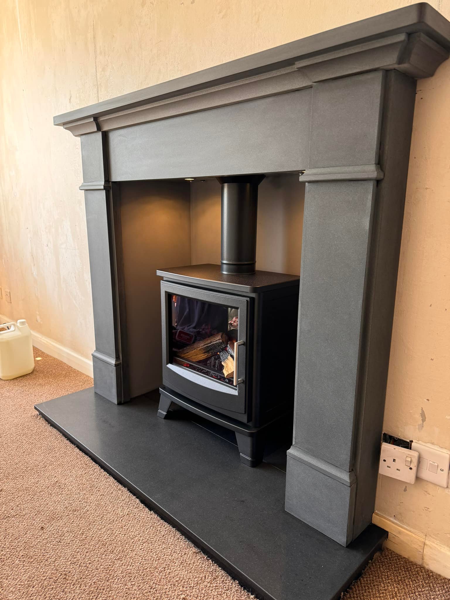 Electric fire installation